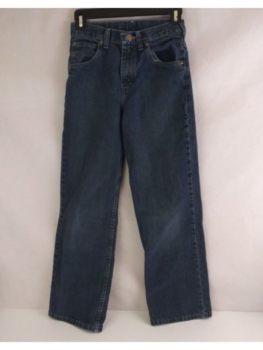 Wrangler Dark Wash Adjustable Waist Bootcut Jeans Boys Size 14 Slim